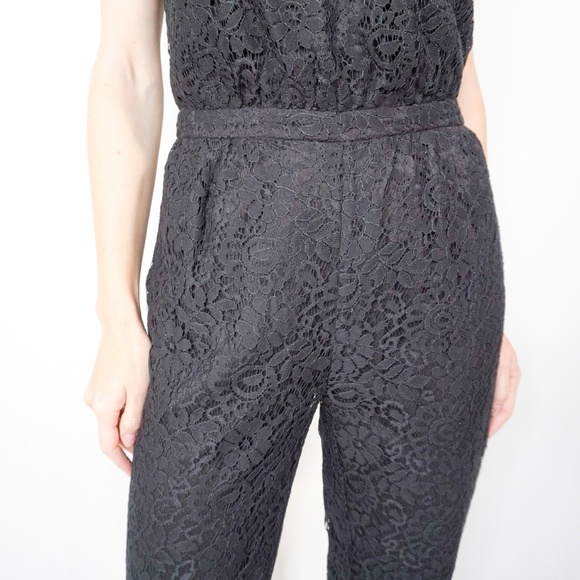 MADEWELL Black Lace Cami-wrap Sleeveless Jumpsuit - Picture 8 of 8